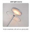 Axyaa Silver Charging Touch Desk Lamp with Modern LED Lights