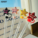 Axyaa Star Cap: Cute Silicone Straw Cover for Stanley Tumbler Cup