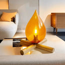 Axyaa Flame Lamp: Retro Bedroom Desk Lamp for Artistic Creative Bedside Lighting