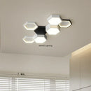 Axyaa Geometric LED Ceiling Lamp for Modern Minimalist Home Decor