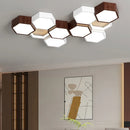 Axyaa Smart LED Ceiling Light for Nordic Home Decor, Dimmable Bedroom Salon Lighting
