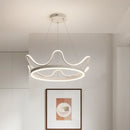 Axyaa Crown Pendant Light: Modern Nordic Luxury for Warm Room, Restaurant, Bar Counter