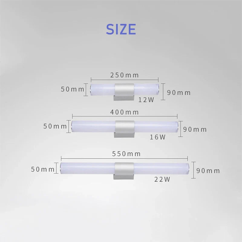 Axyaa LED Wall Light Mirror for Indoor Decor Bathroom Dressing room Kitchen.