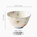 Axyaa Chinese Ceramic Rice Bowls Set - High-End Tableware and Beautiful Small Bowls