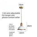Axyaa Wabi Sabi Wooden Pendant Light for Bedroom, Restaurant, and Bar