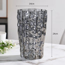 Axyaa Glacier Glass Vase Hydroponics Flowers Desk Decoration Modern Decor
