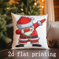 Axyaa Christmas Animal Pattern Pillowcase for Sofa, Bedroom, Car - Rectangular Cushion Cover