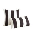 Axyaa Farmhouse Stripe Black White Throw Pillow Covers Waterproof Outdoor Cushion Covers