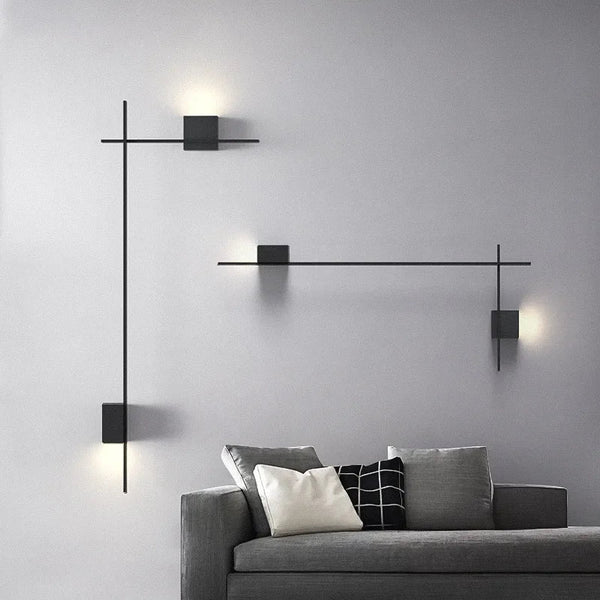 Axyaa Minimalist LED Strip Wall Sconce for Living Room and Stairway