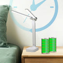 Axyaa Rechargeable LED Desk Lamp: 3-Level Dimmable Touch Lighting, Foldable & Eye-Friendly