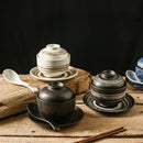 Axyaa Ceramic Soup Cup with Cover - Versatile Household Bowl