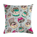 Mini Bulb Decorative Flax Pillowcase by Axyaa - 45*45cm