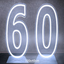 Axyaa Neon Double Digit Acrylic Digital Light for Birthday Party