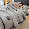 Axyaa Class A Thickened Fleece Sofa Blanket - Multi-functional Coral Fleece