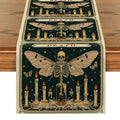 Axyaa Moth Skull Table Runner: Stylish Home Dining Decor & Party Essential