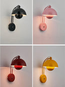 Axyaa Minimalist Mushroom LED Wall Sconce Light for Hotel Aisle and Corridor