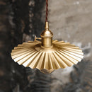 Axyaa Nordic Copper LED Pendant Light with Knob Switch for Bedroom Dinning Living Room