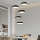 Axyaa Circular Dimmable Chandelier for Modern Home Decoration