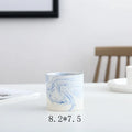 Axyaa Marble Ceramic Succulent Planter Set