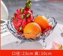 Axyaa Fruit Glass Living Room Snack Tray Set - Modern Coffee Table Candy Dried Fruit Tray