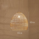 Natural Bamboo Wicker Chandelier Lampshade by Axyaa