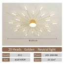 Axyaa Spiral LED Ceiling Lamp: Modern Designer Light for Living Room, Dining, Bedroom