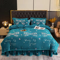 Axyaa Winter Fleece Bedding Set - Double-Sided Coral Fleece Quilt Cover & Flannel Sheet