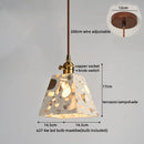 Axyaa Terrazzo LED Pendant Lights: Japanese Style for Corridor Bedroom Living Room
