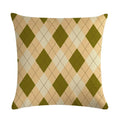 Axyaa Geometric Linen Cushion Cover: 45x45cm Pillowcase for Home Decor