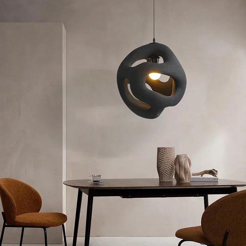 Axyaa Wabi Sabi Pendant Lights, Nordic LED Chandeliers for Bedroom, Dining, and Home Decor