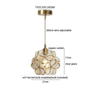 Axyaa Clear Glass LED Pendant Lights for Kitchen Island Coffee, Modern Nordic Decor