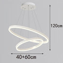 Axyaa LED Chandelier Pendant Light for Modern Dine Room Ceiling Lighting