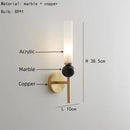 Axyaa Copper Marble Chandelier: Modern Luxury Pendant Lamp for Living Room, Kitchen, Bedroom