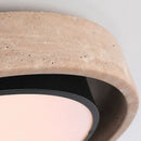 Axyaa Natural Stone LED Ceiling Light | Modern Minimalist Marble Lamp for Home Decor