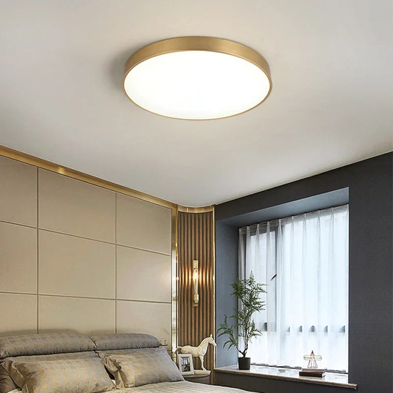 Axyaa Round LED Ceiling Light for Modern Living Spaces