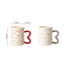 Axyaa Ceramic Donut Mug - 400ml Coffee Cup for Home & Office, Ideal Gift