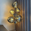 Axyaa Crystal Chandelier Stair Pendant Lamp Living Room Lighting