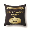 Axyaa Halloween Pumpkin Ghost Print Pillow Cover 45X45CM
