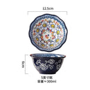 Axyaa Retro Ceramic Double Ear Large Soup Bowl Tableware