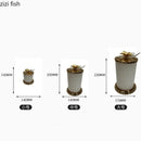 Axya Metal Cover Acrylic Storage Jar Candy Jars Food Organizer Desktop Container