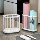 Axyaa Fitness Gear Storage Cart: Portable Organizer with Wheels for Yoga Mats & Equipment