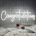 Axyaa 76cm Congratulations Neon Sign for Graduation Party Decor and College Room