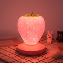 Axyaa LED Strawberry Night Lamp Silicon Touch-Sensor Nightlight for Kids Bedroom