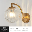 Axyaa Glass Wall Lamp - Nordic Minimalist LED Sconce for Living, Bedroom, Kitchen