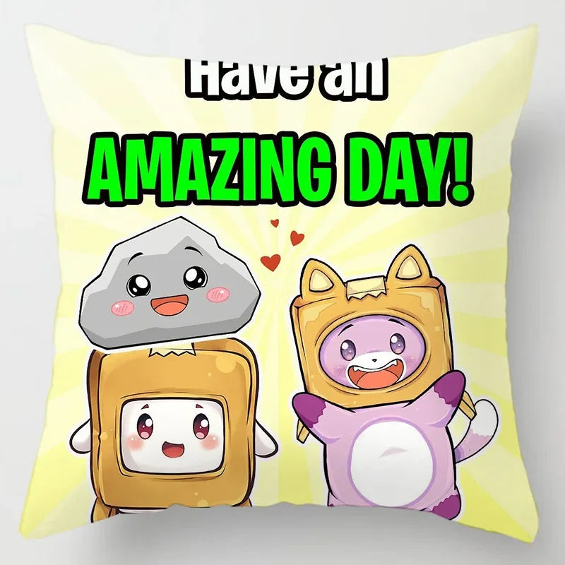Axyaa Cartoon Robot Balloons Pillowcase Set for Home Decor