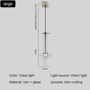 Axyaa Glass Tube Pendant Light in Smoke Grey/Clear/Amber
