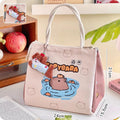 Axyaa Kawaii Puppy Insulated Lunch Bag - Large Portable Bento Pouch for Women, Girls, Kids
