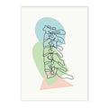 Axyaa Human Anatomy Skeleton Canvas Wall Art for Medical Office Decor