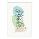 Axyaa Human Anatomy Skeleton Canvas Wall Art for Medical Office Decor