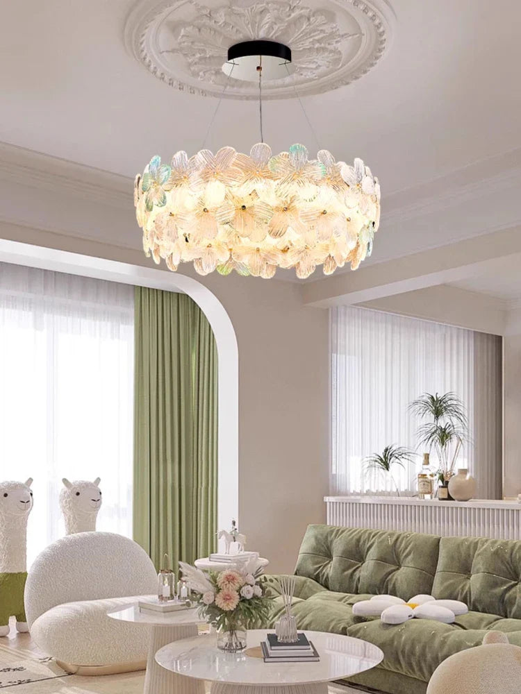 Axyaa Crystal Ceiling Light for Living Room, Bedroom, Restaurant, Villa & Hotel